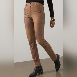 Chico's Faux-Suede 5-Pocket Slim High Rise Pants